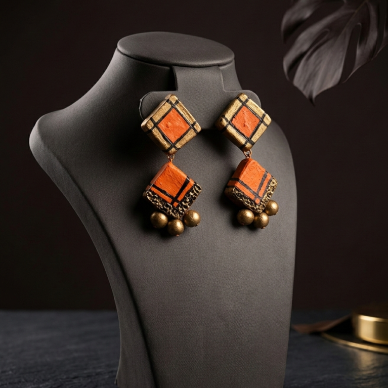 Mittika Block Earrings