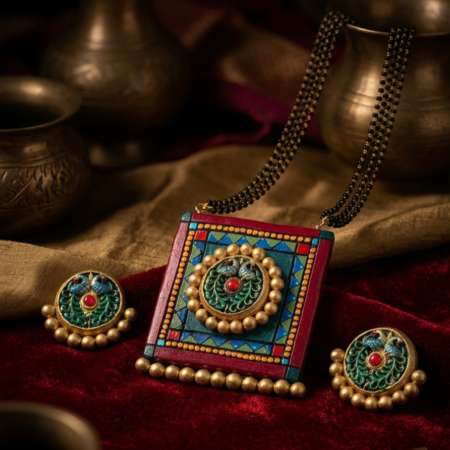 Peacock Heritage Necklace Set