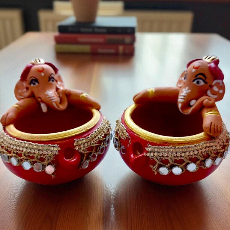 Rajsi Ganesh Diya Set