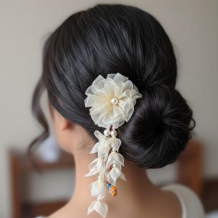 Ivory Blossom Hair Pin